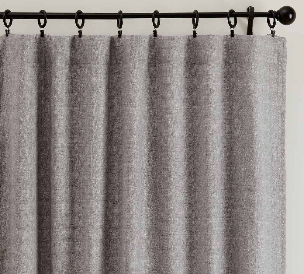 Broadway Rod Pocket Blackout Curtain, Gray, 50" x 84", Set of 2 - Image 2