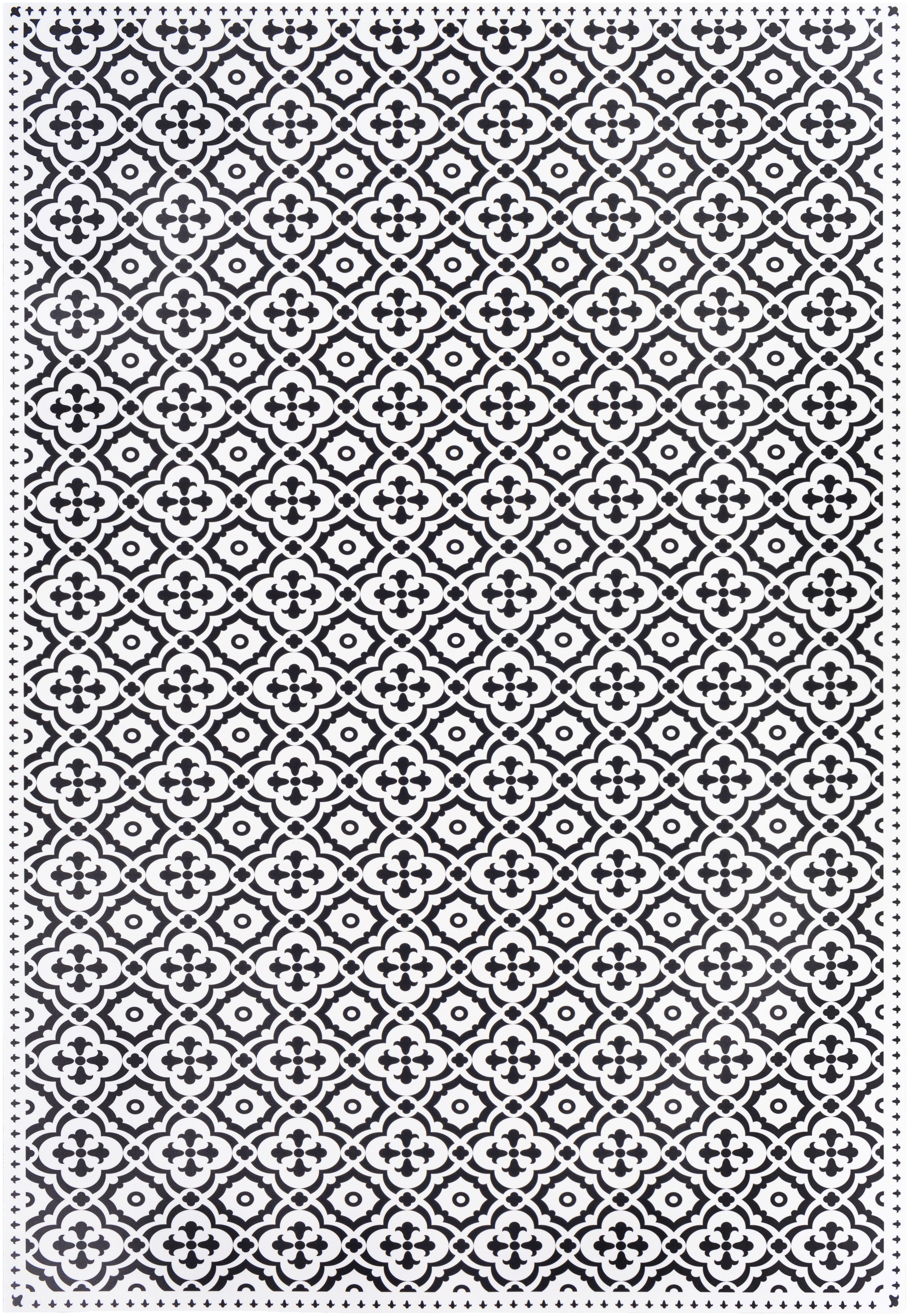 Vinilo White Indoor 2' x 3'11" Machine Woven Rug - Image 0