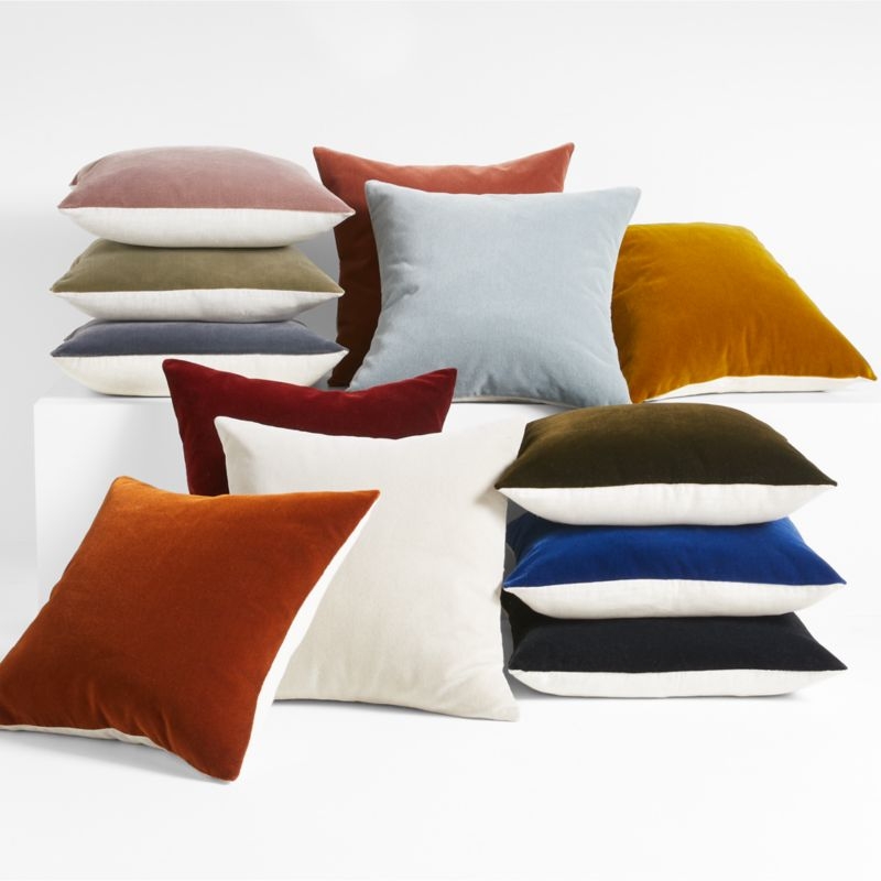 Faux Mohair Recycled 20x20 Moonbeam White Throw Pillow Cover - Image 7