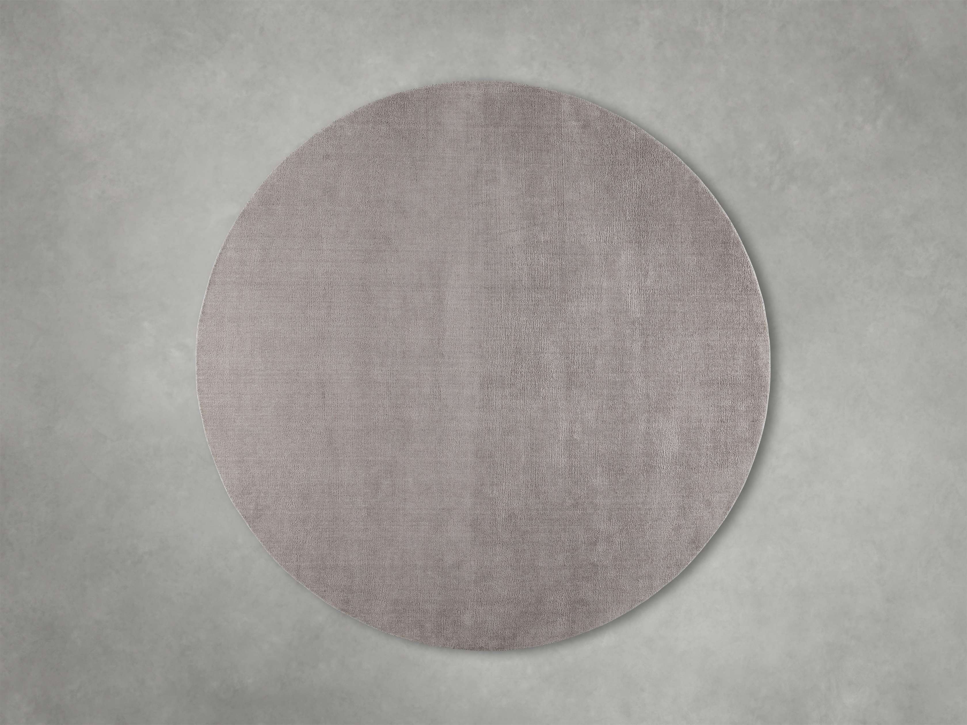 Lanning Round Rug in Fog Wool 10' Gray   - Image 0
