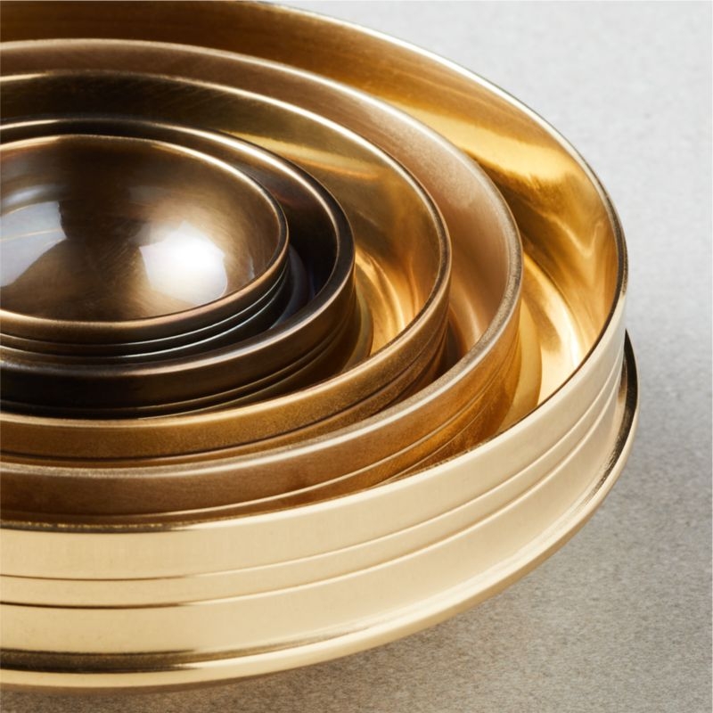Nested Brass Bowl Set - Image 2