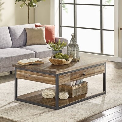 Vanna Floor Shelf Coffee Table with Storage - Image 0