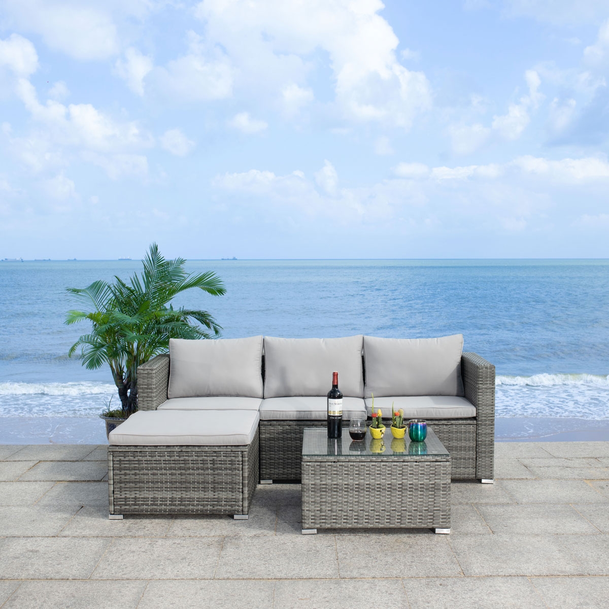 Madalina Living Set - Grey/Grey - Safavieh - Image 7