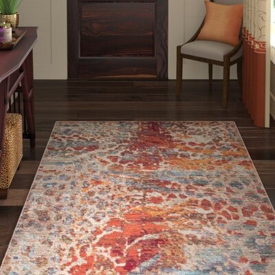 Abdoulaye Beige/Brown/Blue Area Rug - Image 0