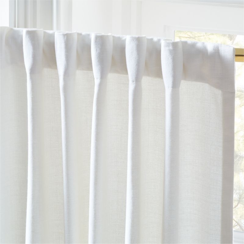 Mali White Silk Viscose Window Curtain Panel 48"x96" - Image 4