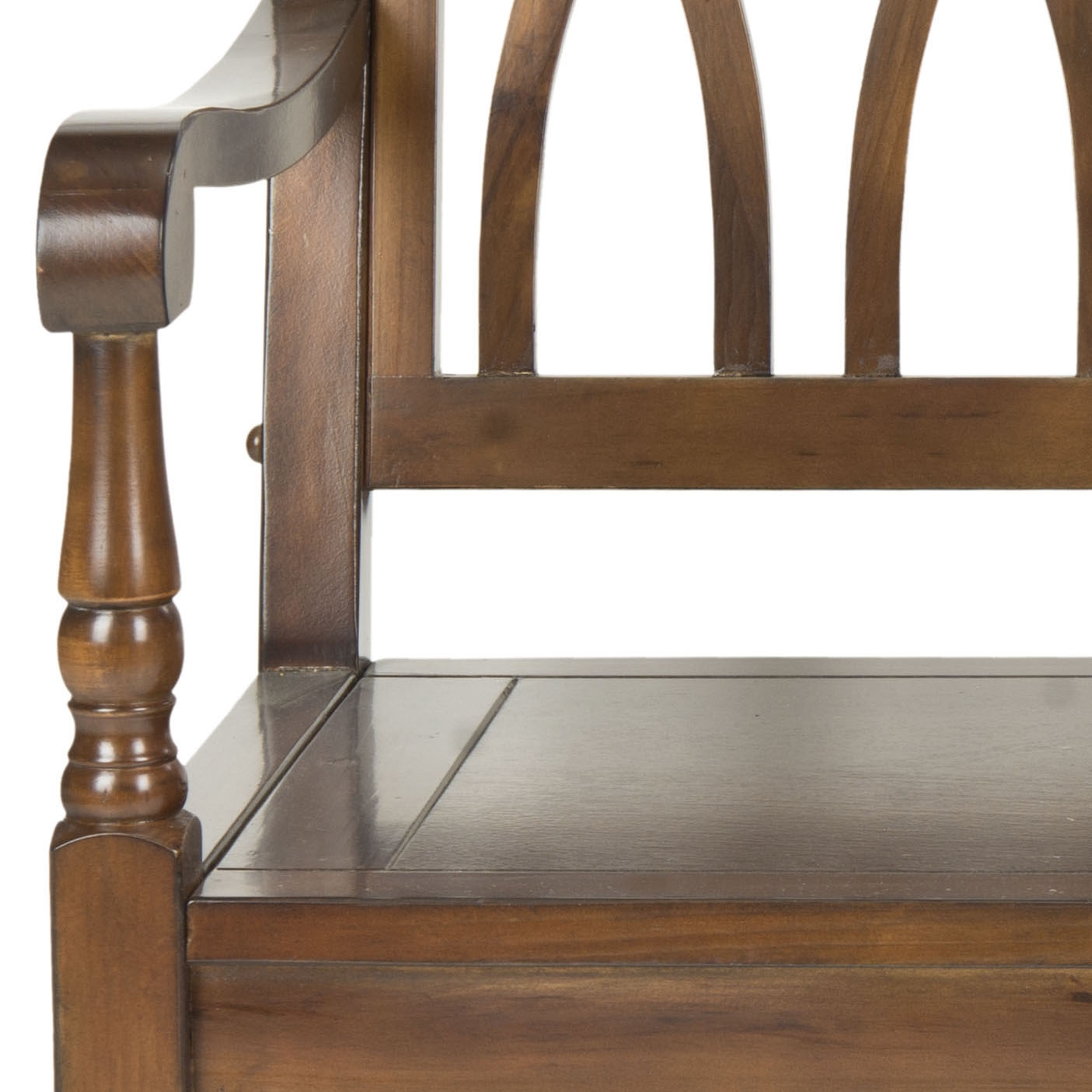 Benjamin Bench - Dark Teak - Safavieh - Image 3