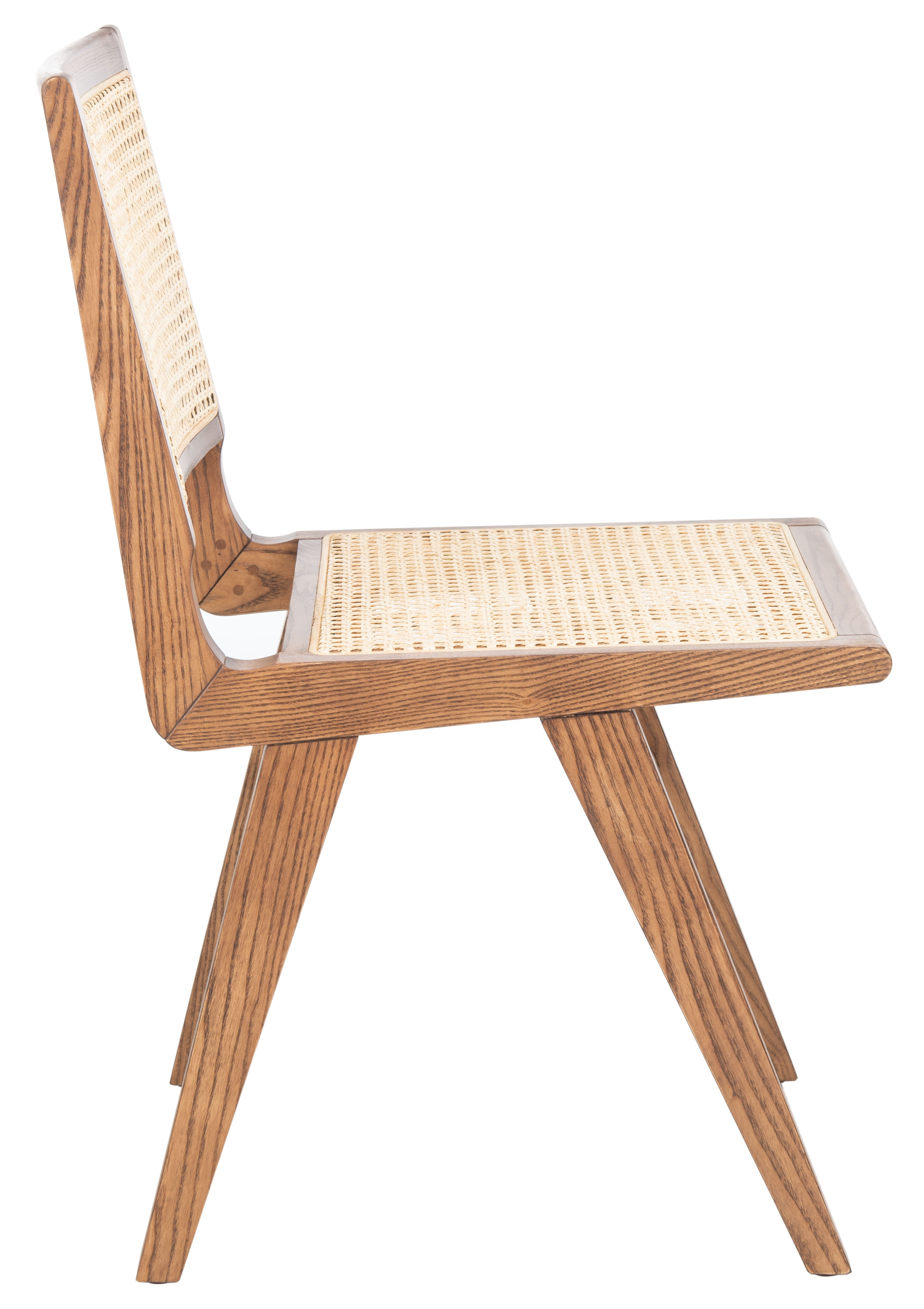 Hattie French Cane Dining Chair - Walnut/Natural - Image 4