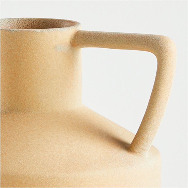 Olcott Small Yellow Vase with Handles - Image 1