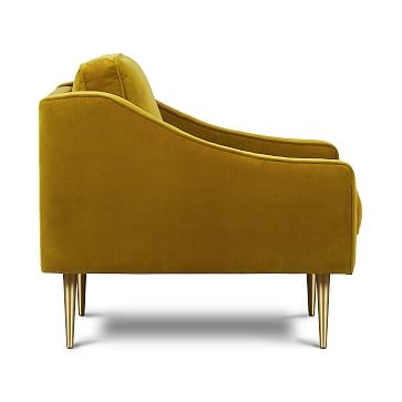 Aniston Chair Gold Velvet Stainless Steel - Image 2
