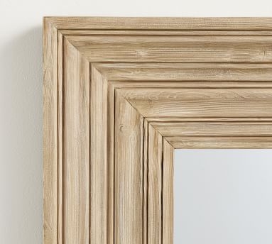 Leon Wall Mirror, Light Wood, 41"W x 50"H - Image 1