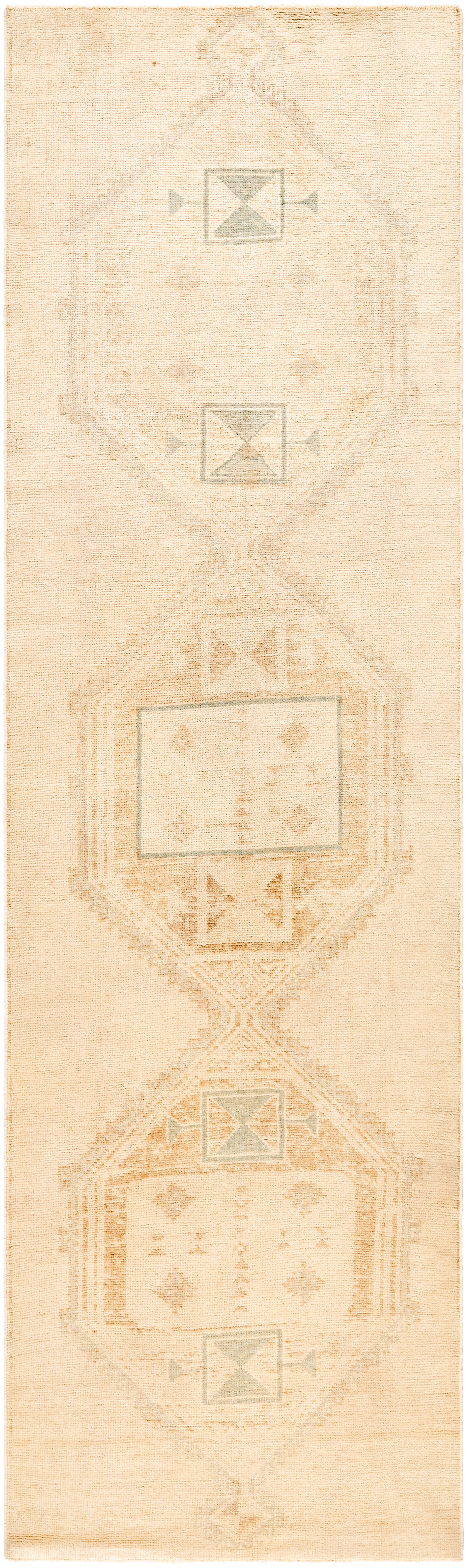 Antique One of a Kind  Indoor 3'2" x 11' Handmade Rug - Image 0