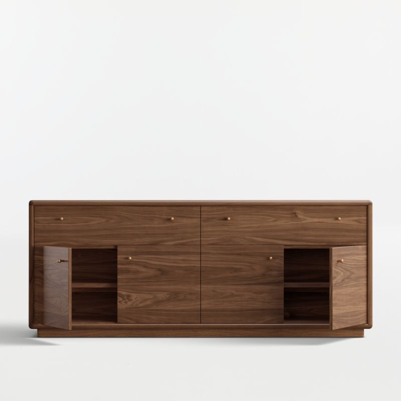 Lafayette 80" Walnut Storage Media Console - Image 1