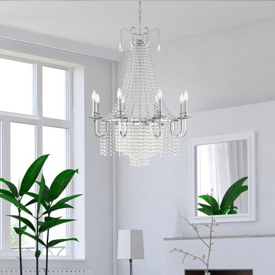 Bluff Trail Collection - 8 Light - Chandelier - 30"W - 38"H - Chrome Finish - Image 0