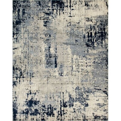 Kelson Abstract Grey/Blue Area Rug 9'11" x 13'11" - Image 0