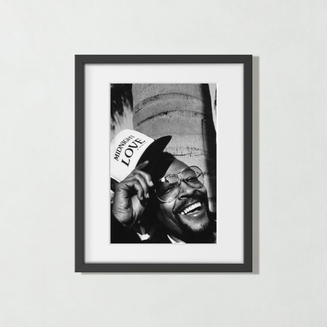 'Marvin Gaye in West Hollywood' Photographic Print in Black Frame 17"x21" - Image 0