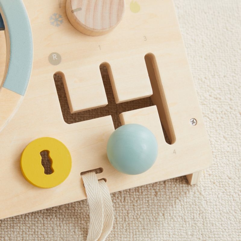Wonder & Wise by Asweets Wooden Beep Beep Toddler Busy Board - Image 9