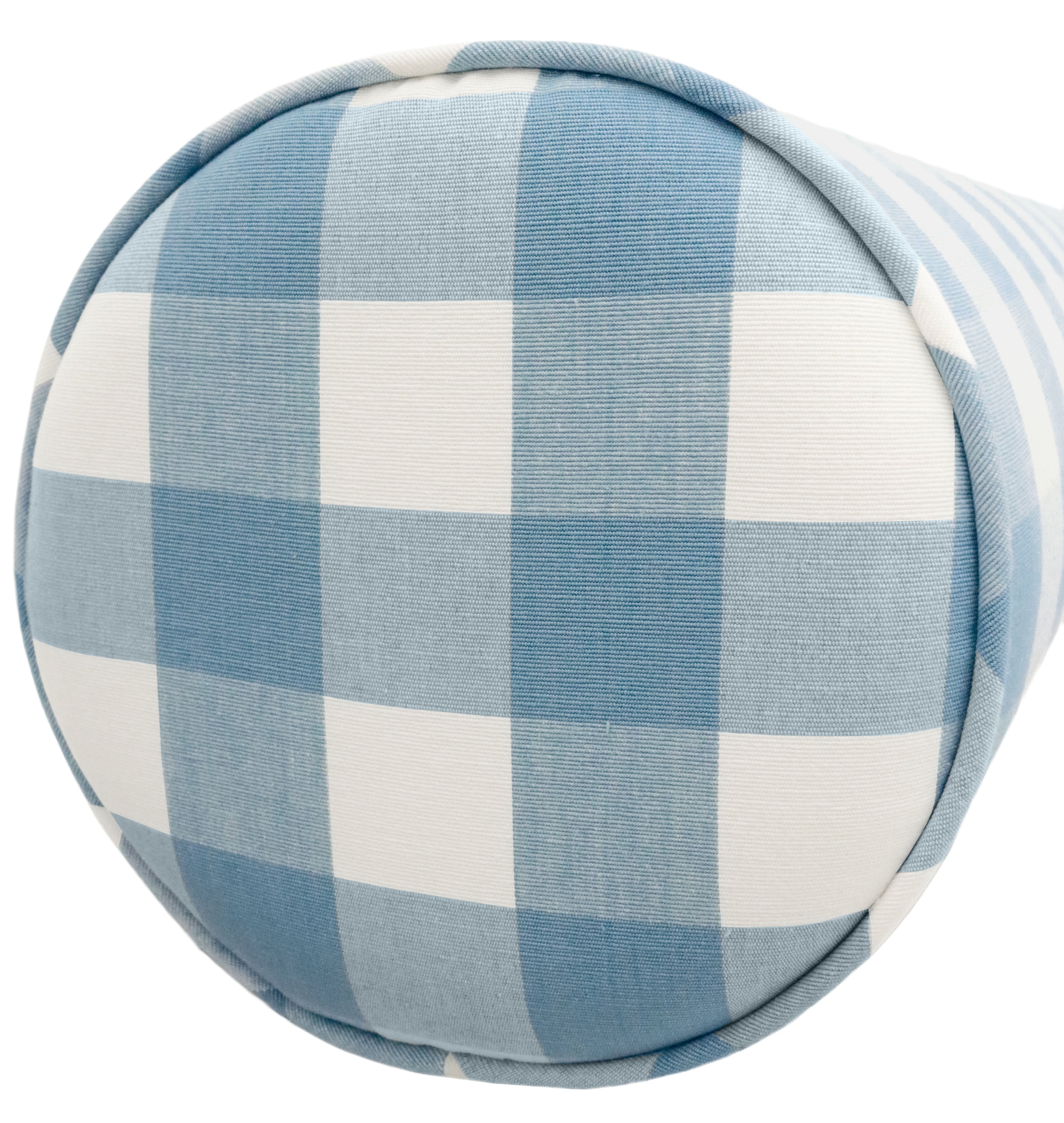 THE BOLSTER :: CHARLESTON CHECK // POWDER BLUE - BY THE YARD - Image 2