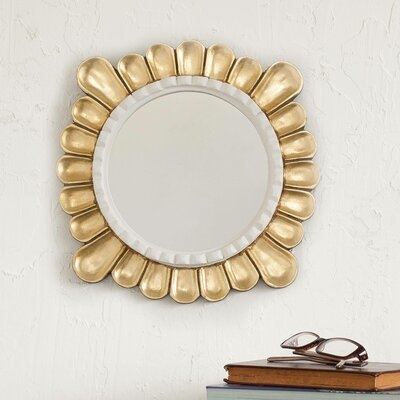 Rehm Petals Wood Glam Wall Mirror - Image 0