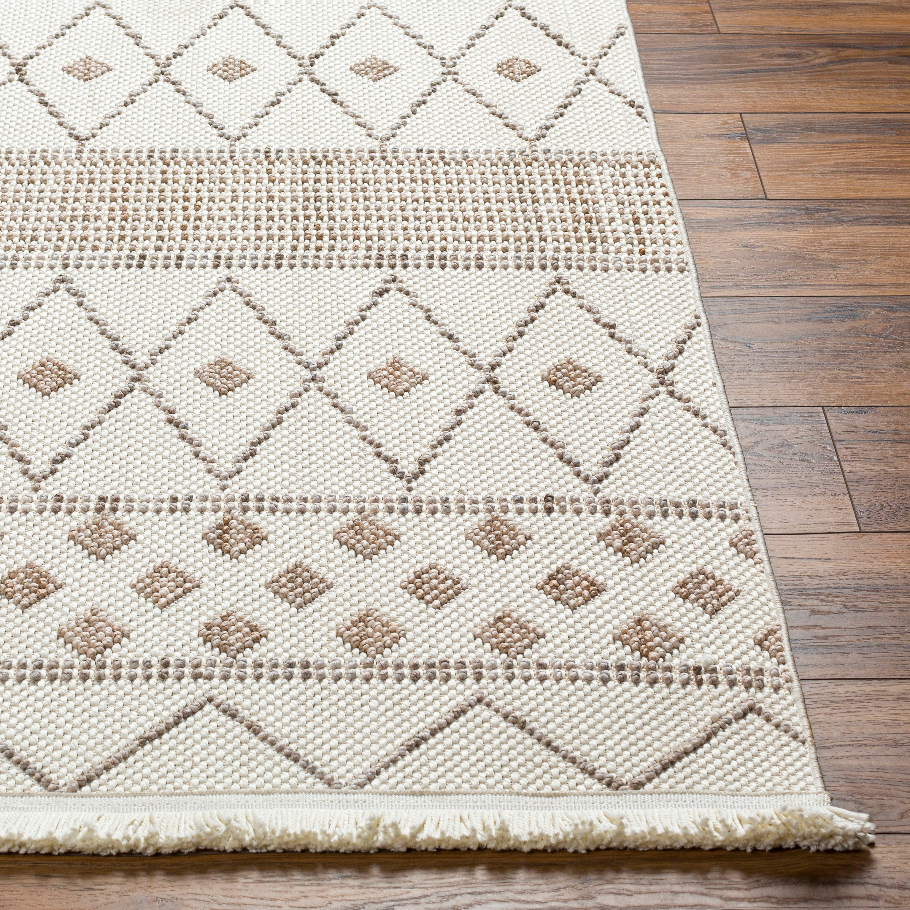 New Delhi Beige Indoor 8'11" x 12' Machine Woven Rug - Image 2