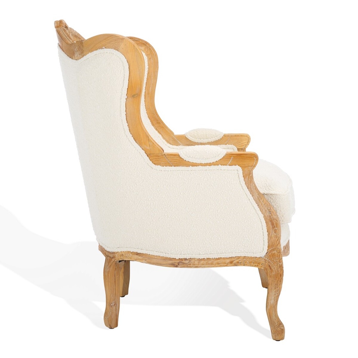 Fallon Wing Chair - Ivory - Safavieh - Image 6