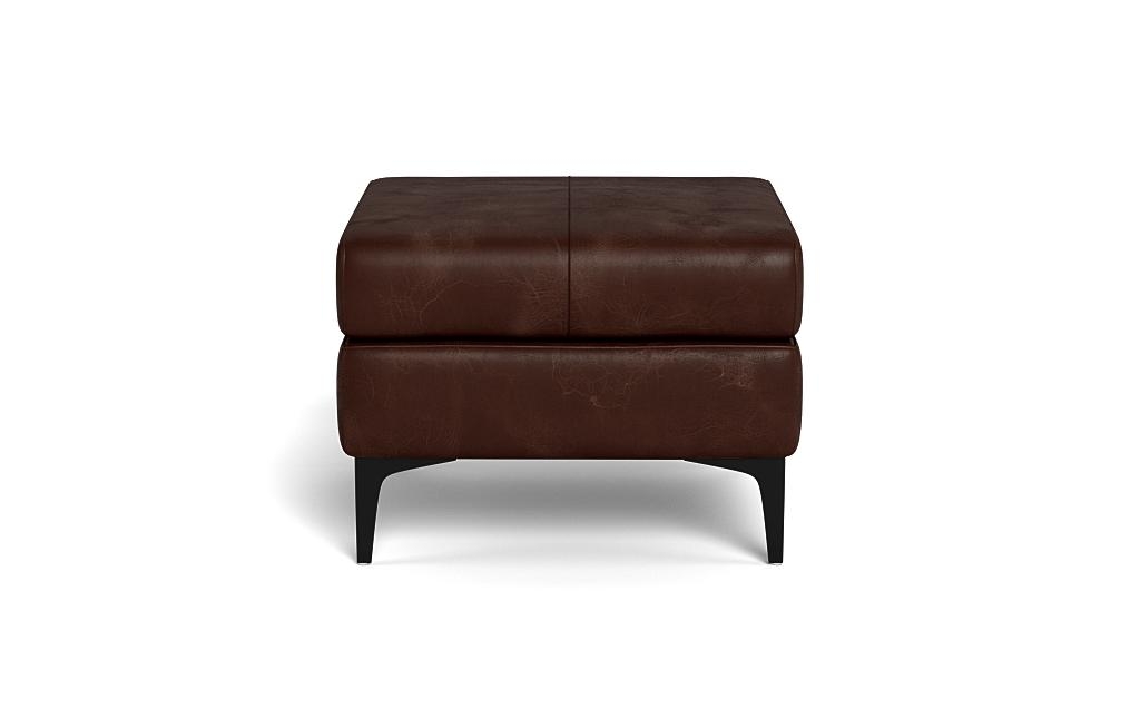Asher Leather Ottoman  - Image 0