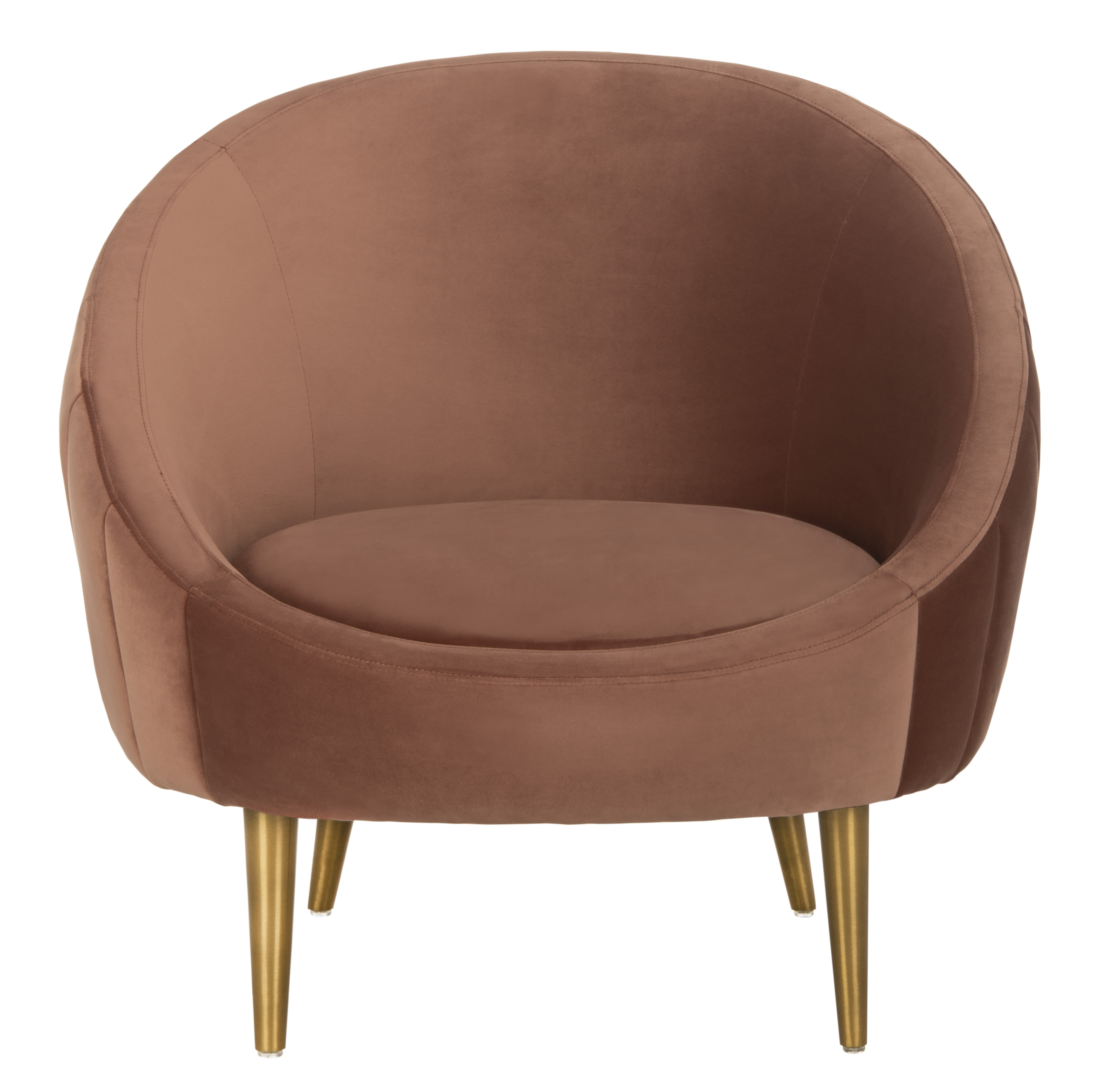 Razia Channel Tufted Tub Chair - Dusty Rose - Arlo Home - Image 2