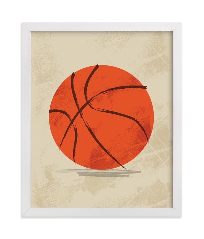 Let Us Play Basketball Limited Edition Children's Art Print - Image 0
