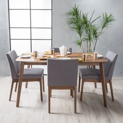 Tunis 5 Piece Dining Set with Straight Table Legs - Image 0