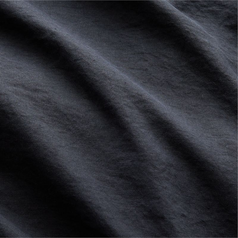 Linen Black King Duvet Cover - Image 1