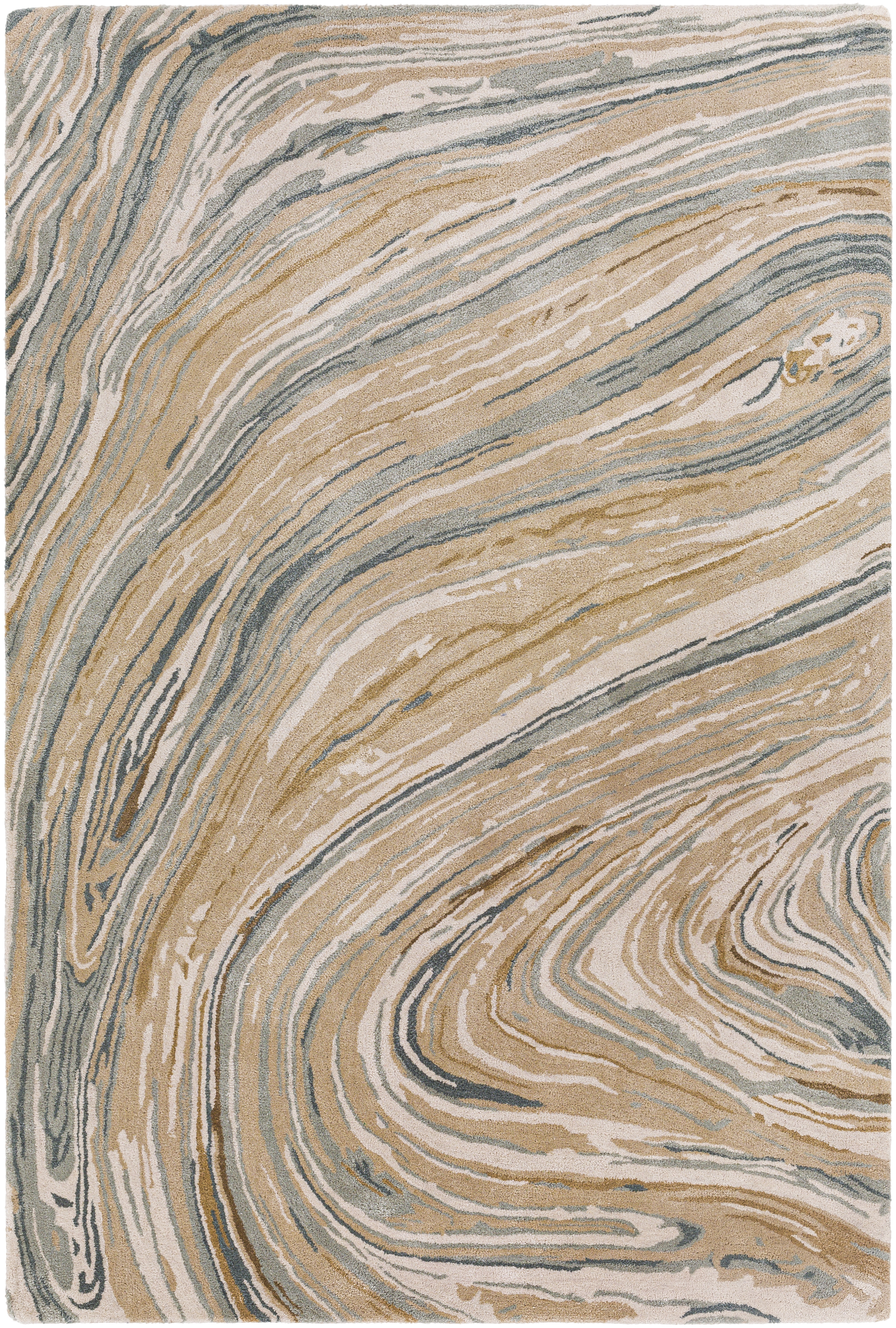 Kavita Beige Indoor 5' x 7'6" Handmade Rug - Image 0