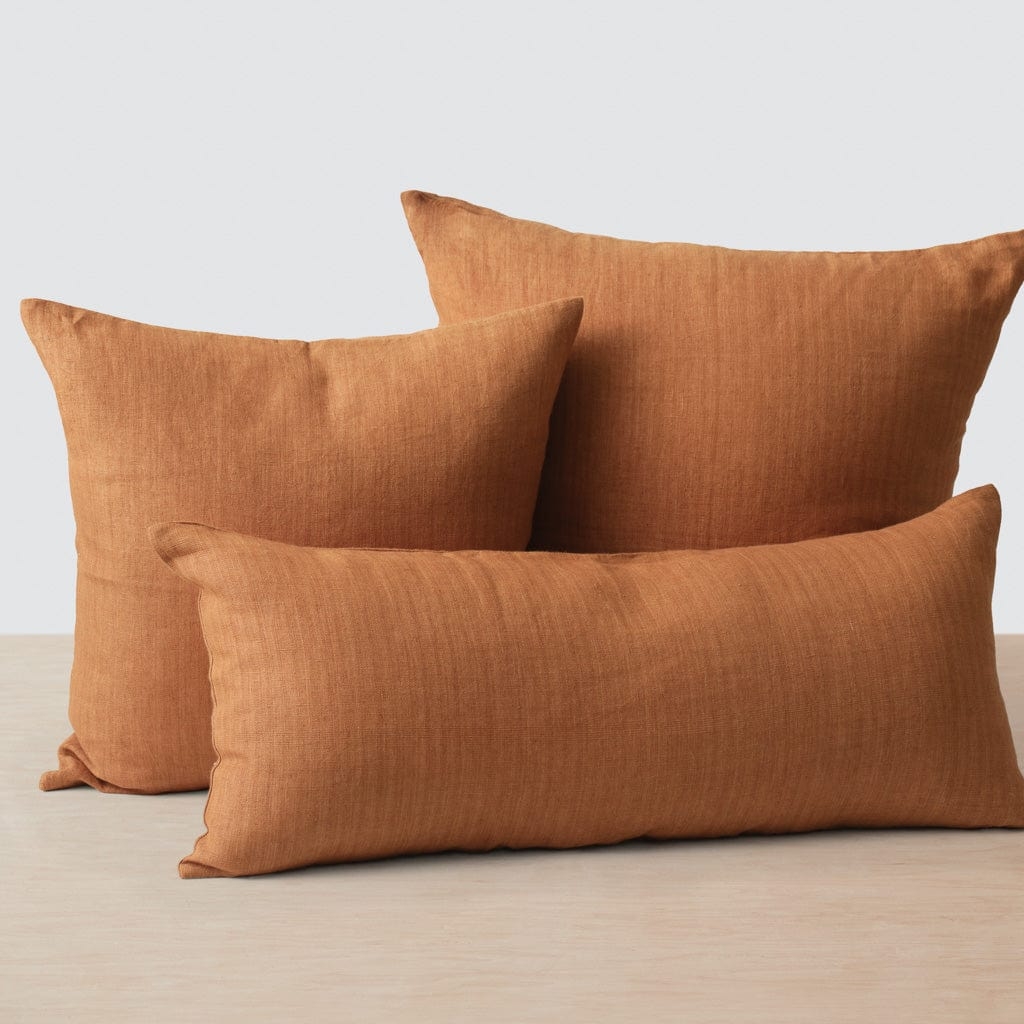 The Citizenry Prisha Linen Pillow | 20" x 20" | Mulberry - Image 10