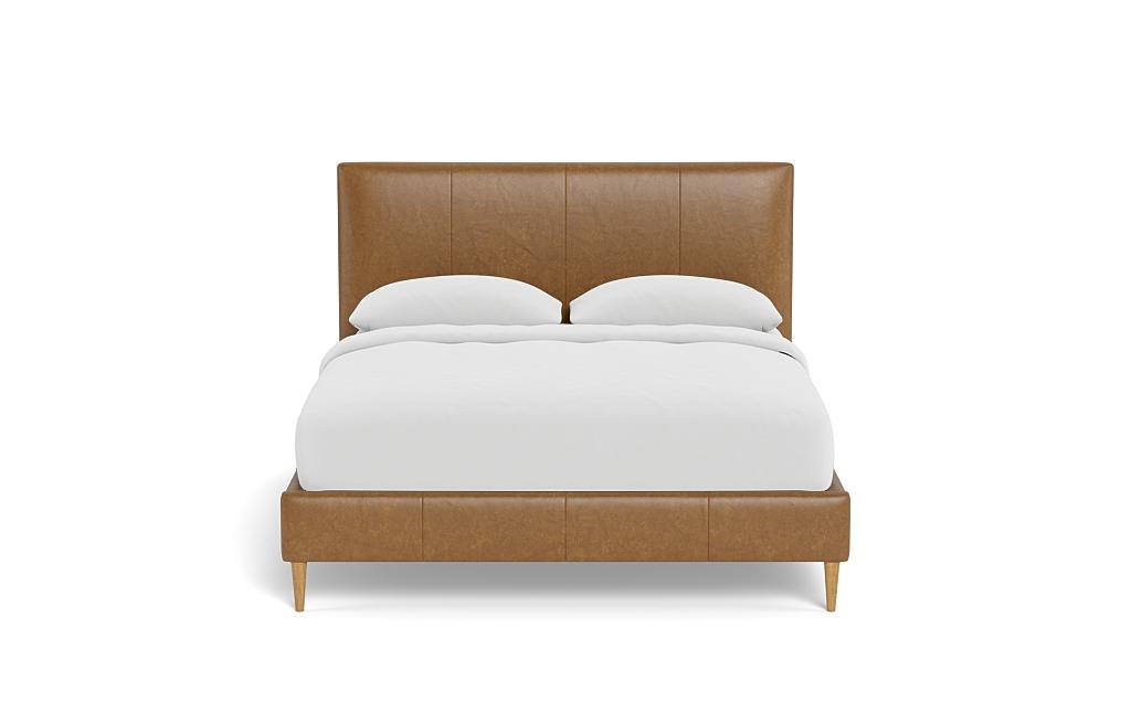 Lowen Leather Upholstered Bed with Tufting Option - Image 0