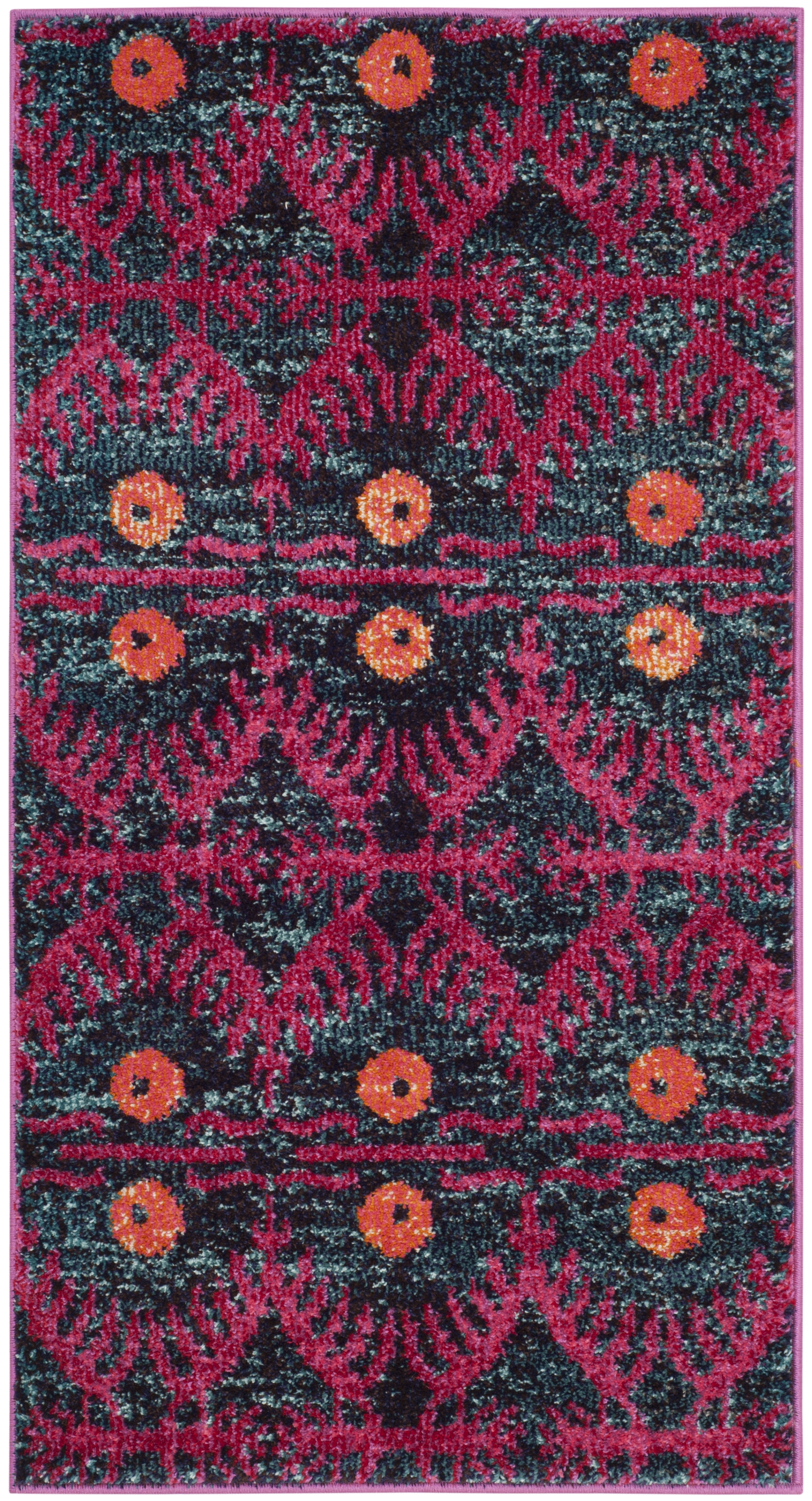 Arlo Home Woven Area Rug, MNC213D, Pink/Multi,  2' 2" X 4' - Image 0
