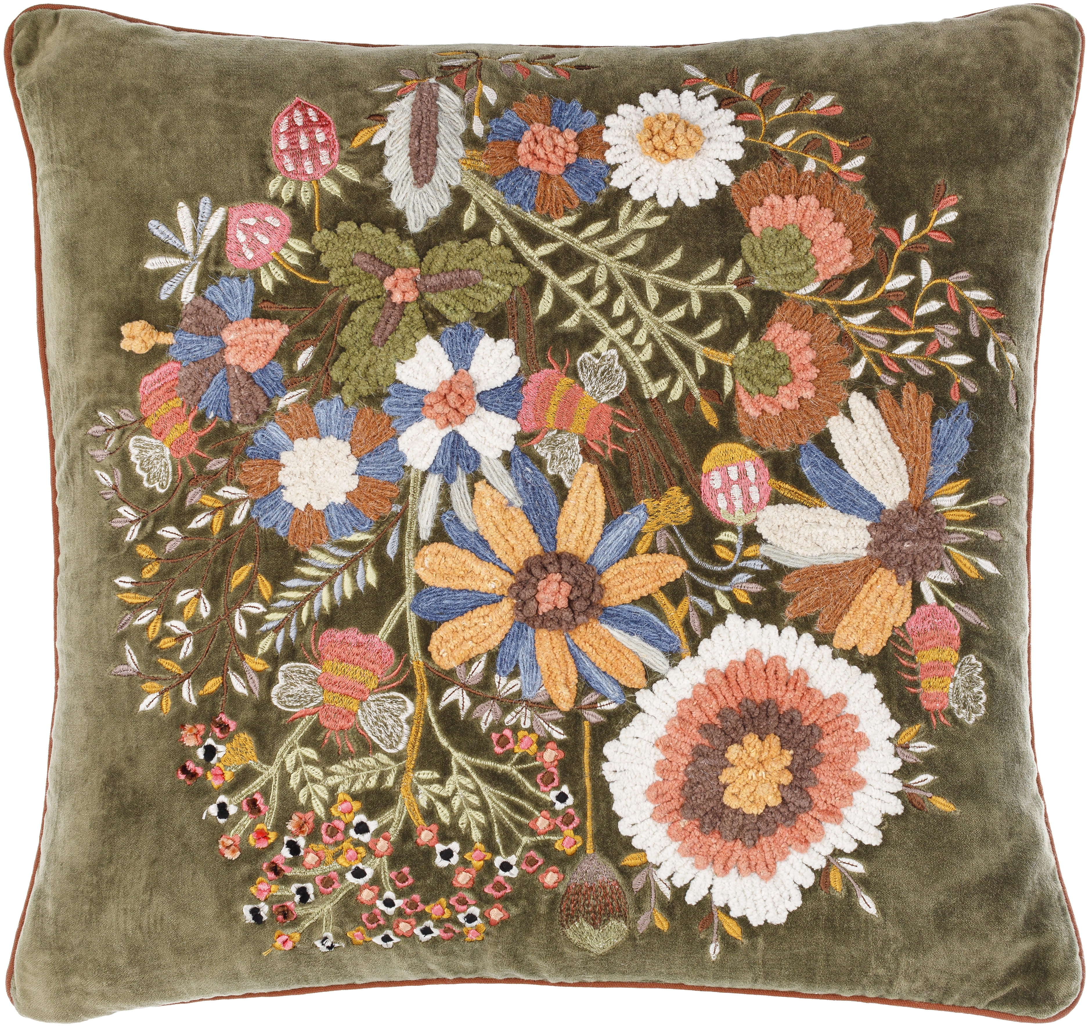 Willa Bea WEA-003 18"L x 18"W Down Filled Pillow - Image 0