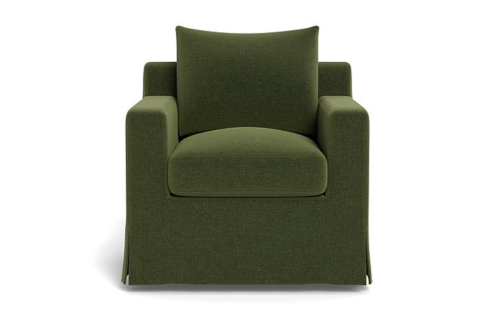 Sloan Slipcovered Swivel Chair - Image 0