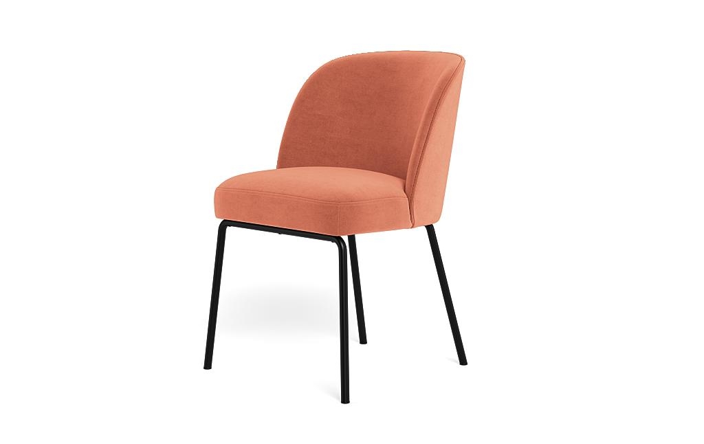 Graham Metal Framed Upholstered Chair with Contrast Piping - Image 2