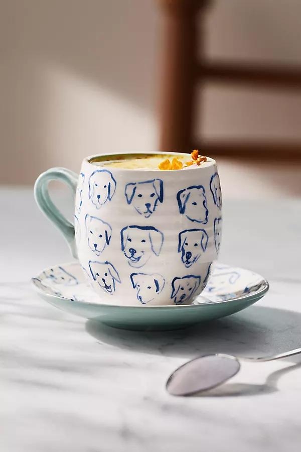 Stoneware Espresso Cup & Saucer - Image 0