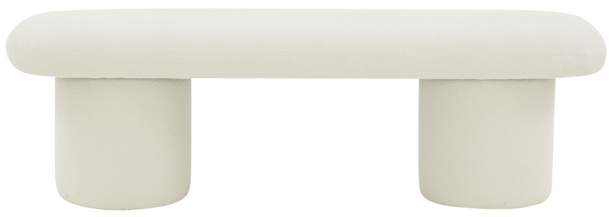 Cassandralee Boucle Bench - Ivory - Image 0