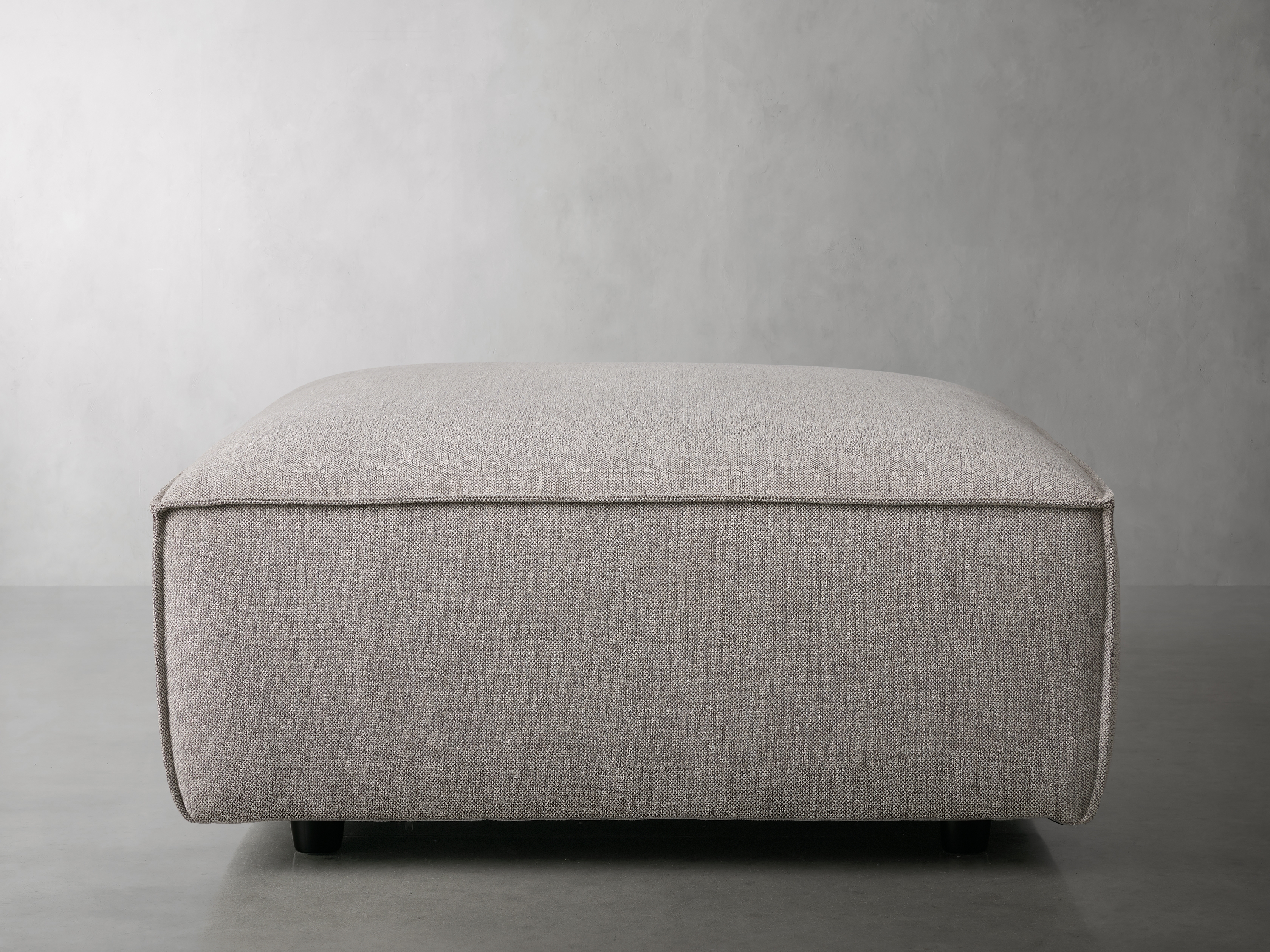 Coburn Ottoman in Wiley Slate Upholstered Gray - Image 0