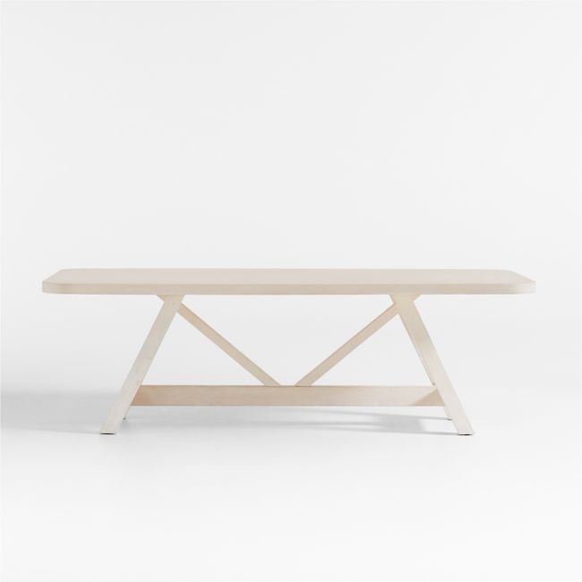 Aya 94" Whitewash Wood Dining Table by Leanne Ford - Image 0