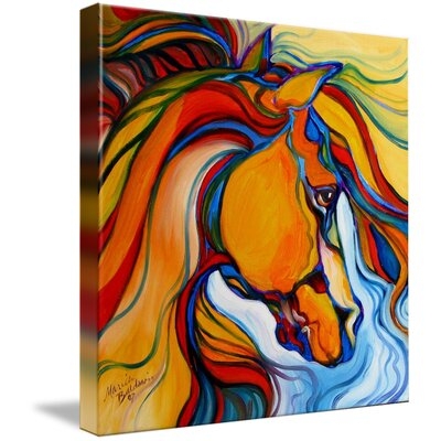 Wall Art Print Entitled, Southwest Abstract Horse Painting By Marcia Baldwin - Image 0