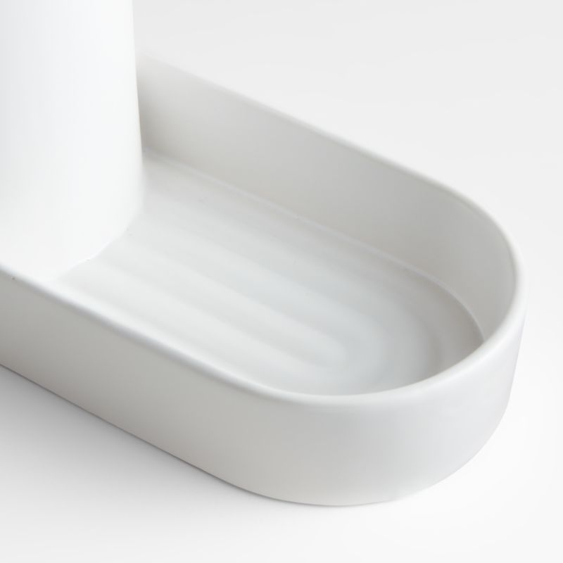 Chet White Ceramic Sink Caddy - Image 3