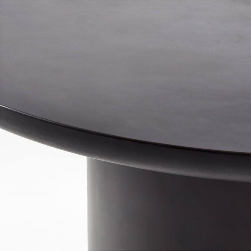 Lola 45" Round Black Concrete Dining Table - Image 2