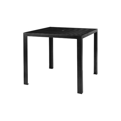 Aluminum Slat 36" Square Counter Umbrella Table - Image 0