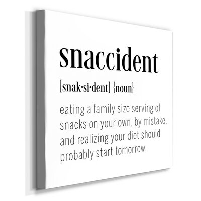 Snaccident Definition-Premium Gallery Wrapped Canvas - Ready To Hang - Image 0