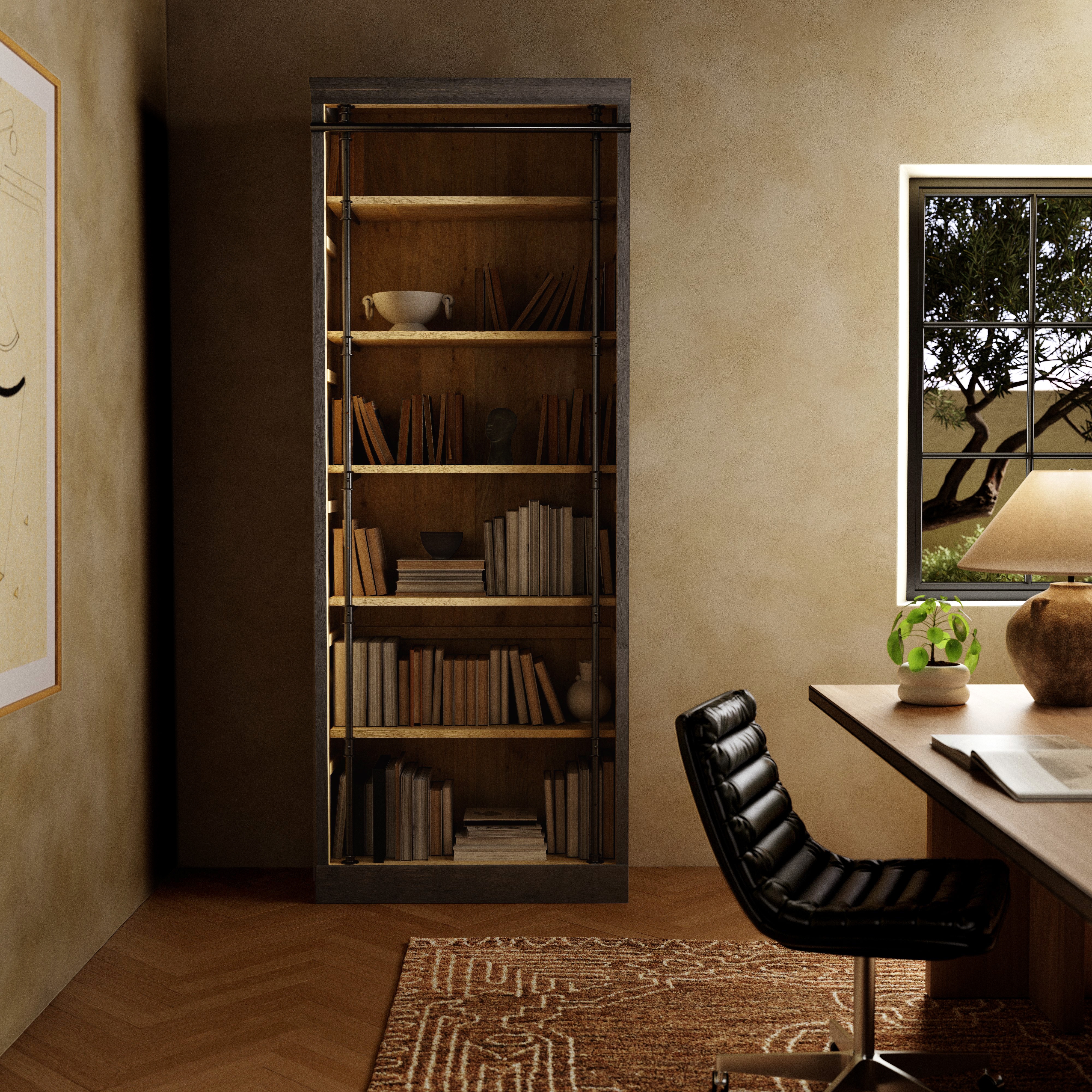 Ivy Bookcase -Matte Black - Image 8