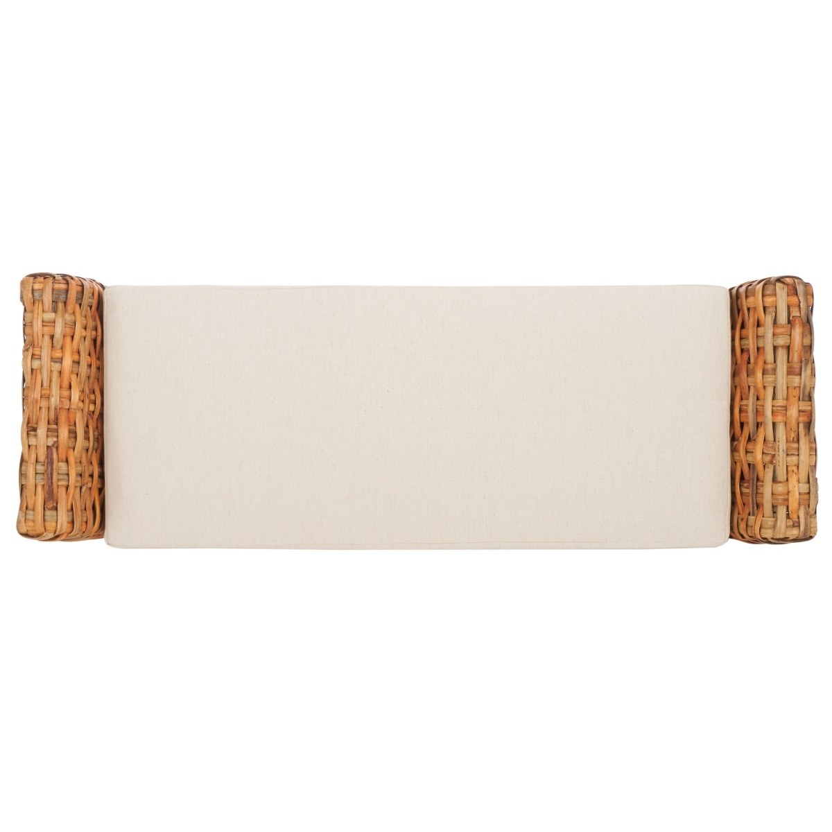 Palermo Bench - White / Natural - Safavieh - Image 5