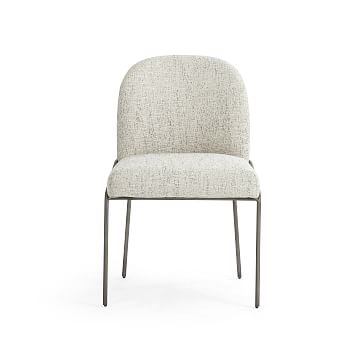 Curved Back Dining Chair, Lyon Pewter - Image 1