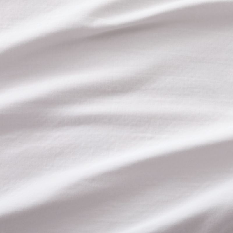 Organic Double Weave Light Grey Full/Queen Duvet - Image 1