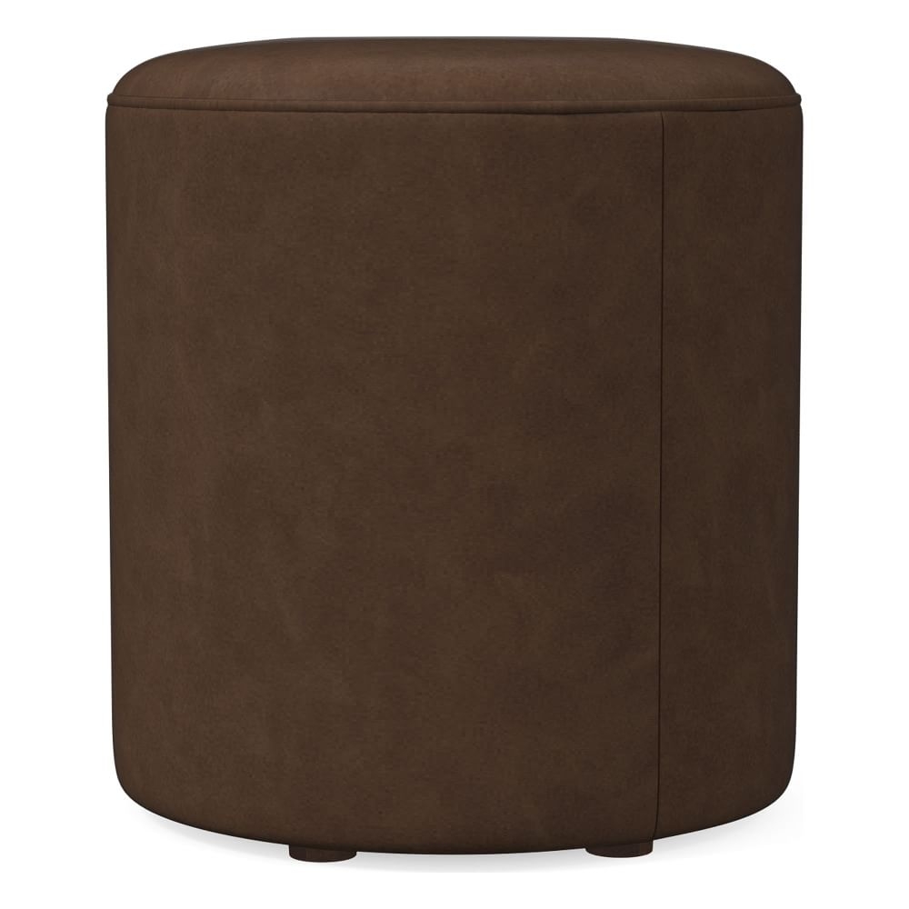 Isla Small Ottoman, Poly, Vegan Leather, Molasses, Concealed Supports - Image 0